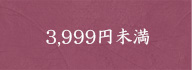 3,999円未満